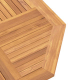 Folding Garden Table 110x110x75 cm Solid Wood Teak