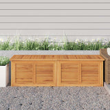 Garden Storage Box with Bag 175x50x55 cm Solid Wood Teak
