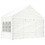 Gazebo with Roof White 20.07x4.08x3.22 m Polyethylene