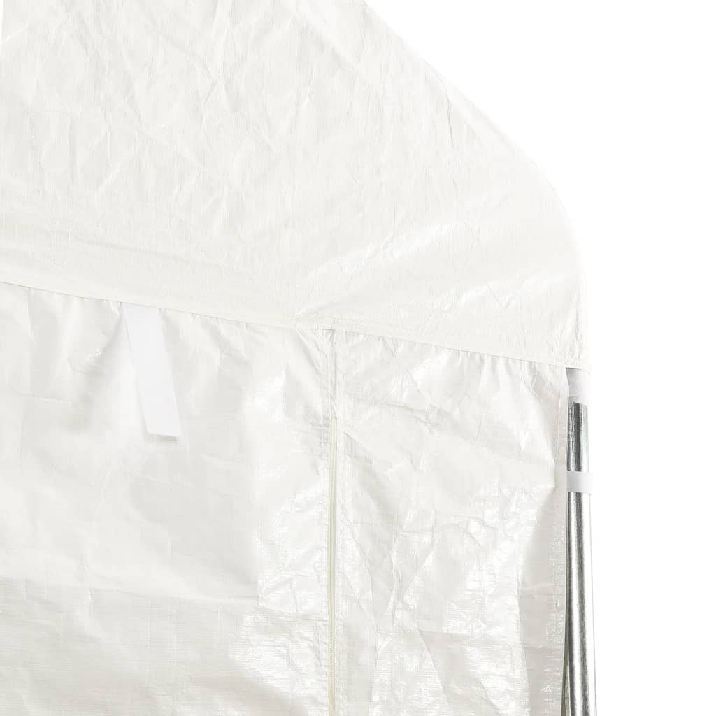 Gazebo with Roof White 20.07x4.08x3.22 m Polyethylene