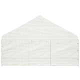 Gazebo with Roof White 11.15x5.88x3.75 m Polyethylene