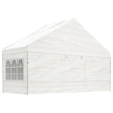 Gazebo with Roof White 13.38x5.88x3.75 m Polyethylene