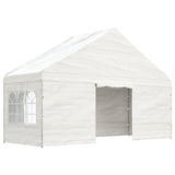 Gazebo with Roof White 13.38x5.88x3.75 m Polyethylene
