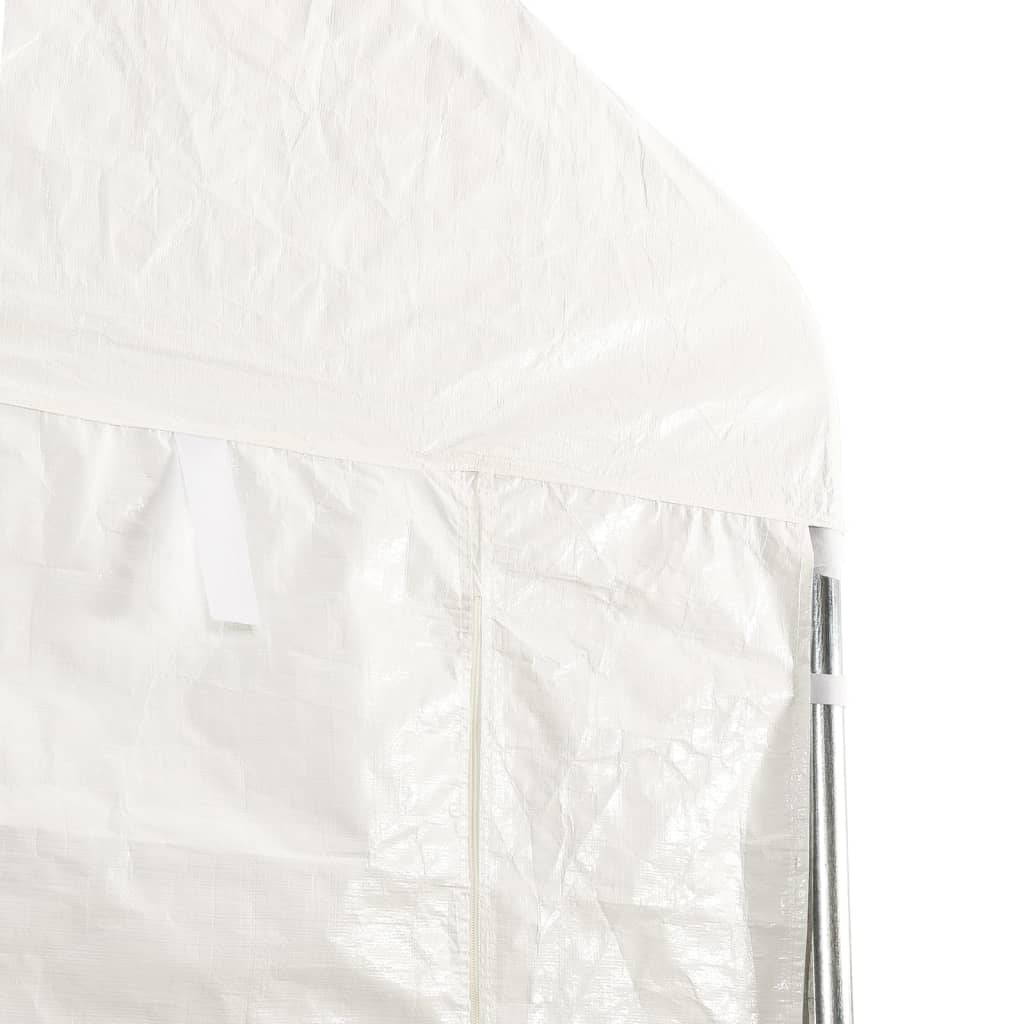 Gazebo with Roof White 13.38x5.88x3.75 m Polyethylene