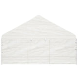 Gazebo with Roof White 15.61x5.88x3.75 m Polyethylene