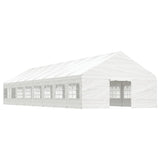 Gazebo with Roof White 17.84x5.88x3.75 m Polyethylene