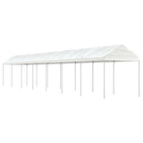 Gazebo with Roof White 15.61x2.28x2.69 m Polyethylene