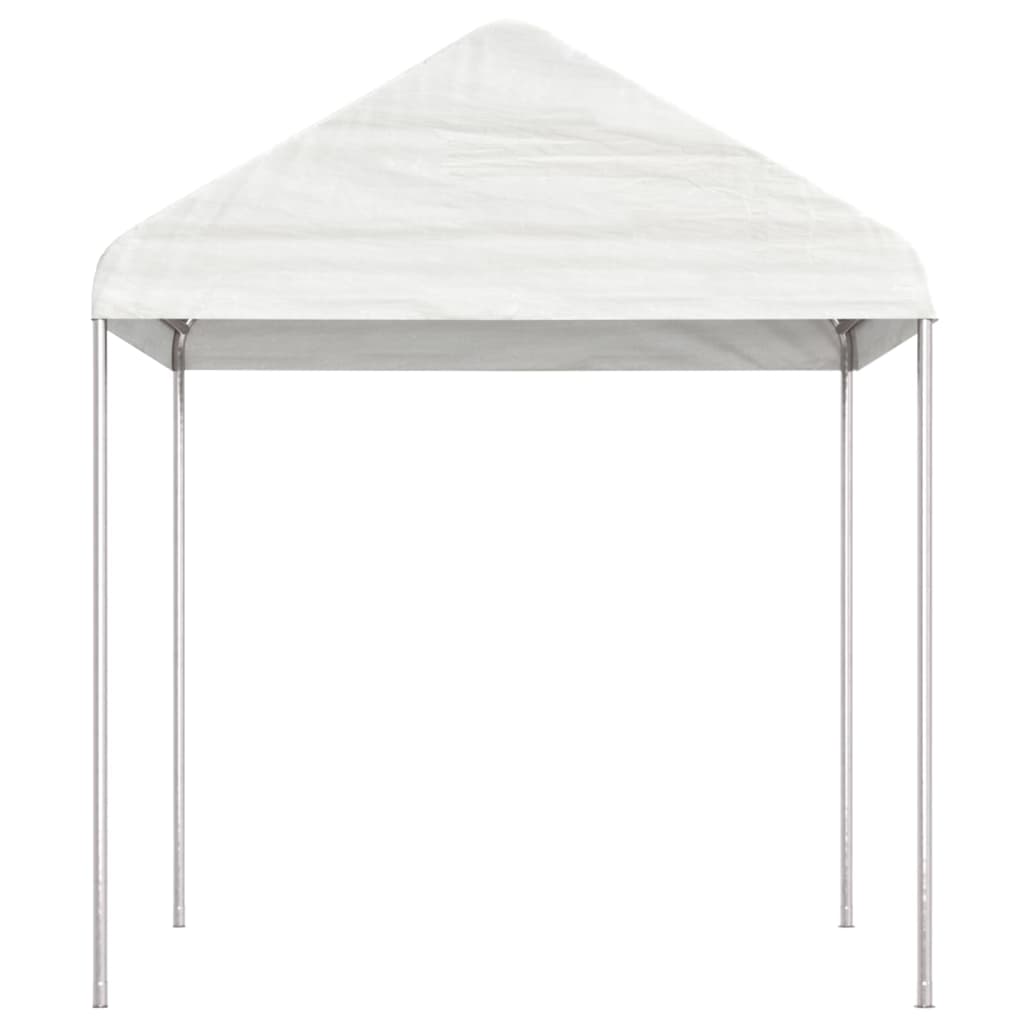 Gazebo with Roof White 15.61x2.28x2.69 m Polyethylene