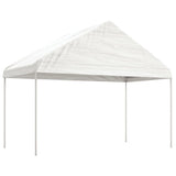 Gazebo with Roof White 6.69x4.08x3.22 m Polyethylene