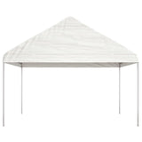 Gazebo with Roof White 6.69x4.08x3.22 m Polyethylene