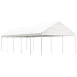 Gazebo with Roof White 11.15x4.08x3.22 m Polyethylene