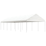 Gazebo with Roof White 13.38x4.08x3.22 m Polyethylene