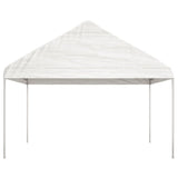 Gazebo with Roof White 13.38x4.08x3.22 m Polyethylene