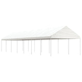 Gazebo with Roof White 15.61x4.08x3.22 m Polyethylene