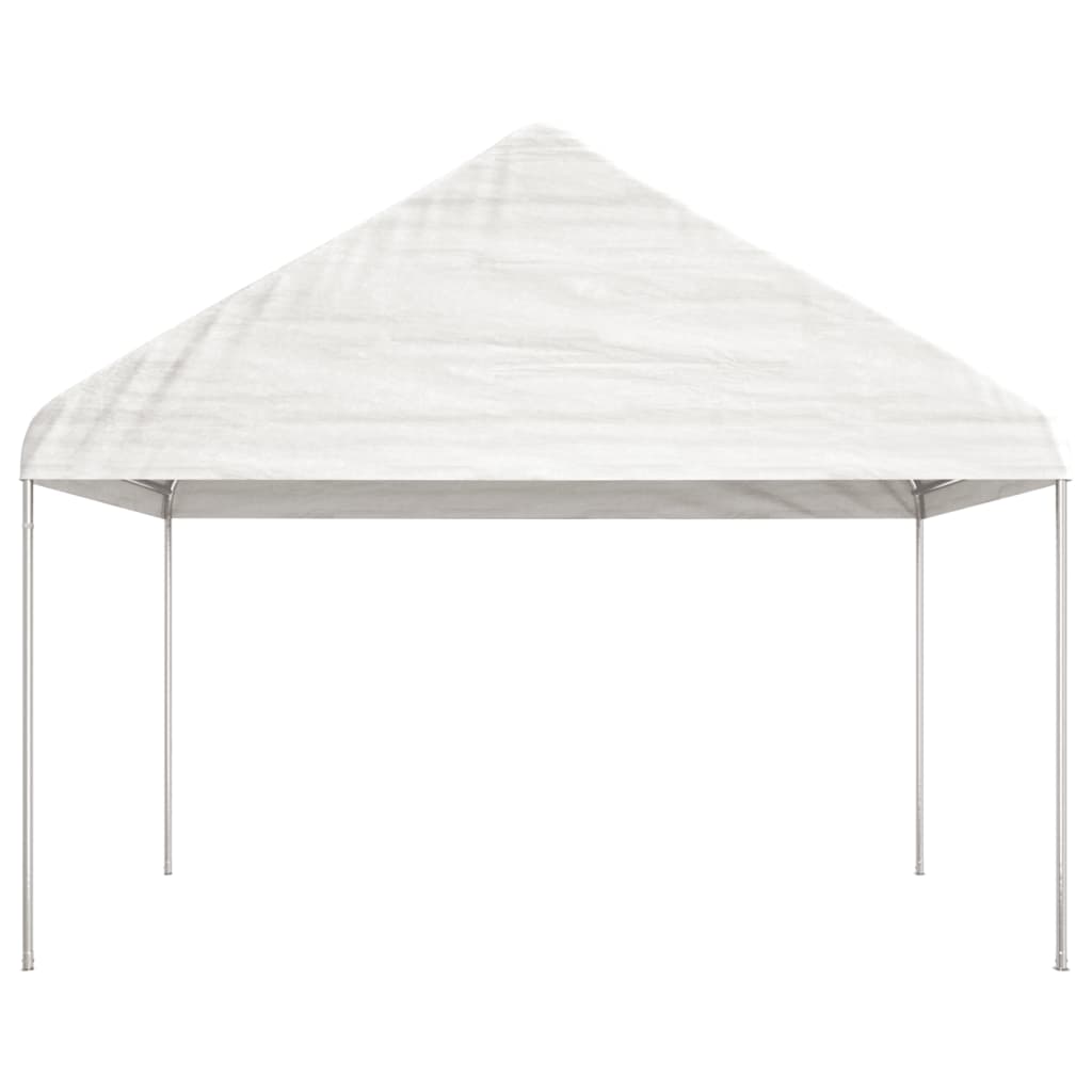 Gazebo with Roof White 17.84x4.08x3.22 m Polyethylene