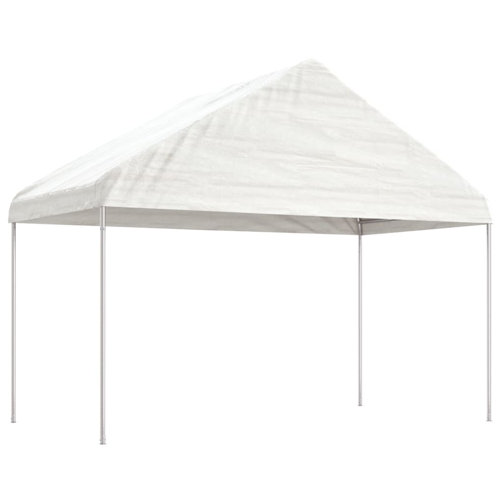 Gazebo with Roof White 20.07x4.08x3.22 m Polyethylene