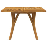 Garden Table 110x110x75 cm Solid Wood Acacia