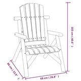 Garden Chair 68x86x103 cm Solid Wood Spruce