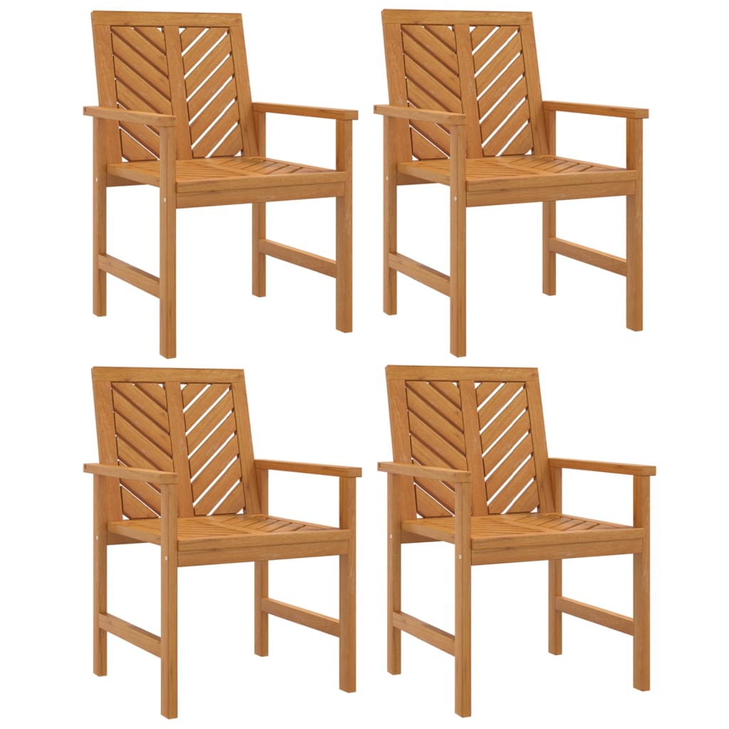 vidaXL Garden Dining Chairs 4 pcs Solid Wood Acacia