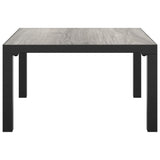 Garden Coffee Table Grey 55x55x31 cm DPC and Steel