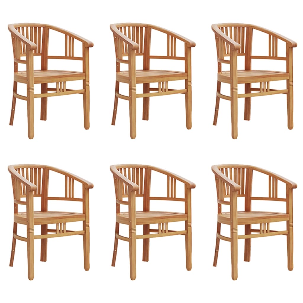 7 Piece Garden Dining Set Solid Wood Teak