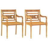 3 Piece Garden Dining Set Solid Wood Teak