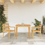 3 Piece Garden Dining Set Solid Wood Teak