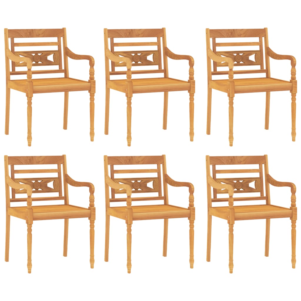 7 Piece Garden Dining Set Solid Wood Teak