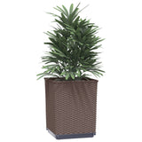Planters 4 pcs Brown 30x30x37 cm Polypropylene