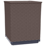 Planters 4 pcs Brown 30x30x37 cm Polypropylene