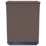 Planters 4 pcs Brown 30x30x37 cm Polypropylene