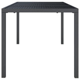 Garden Table Anthracite 165x80x72 cm Steel