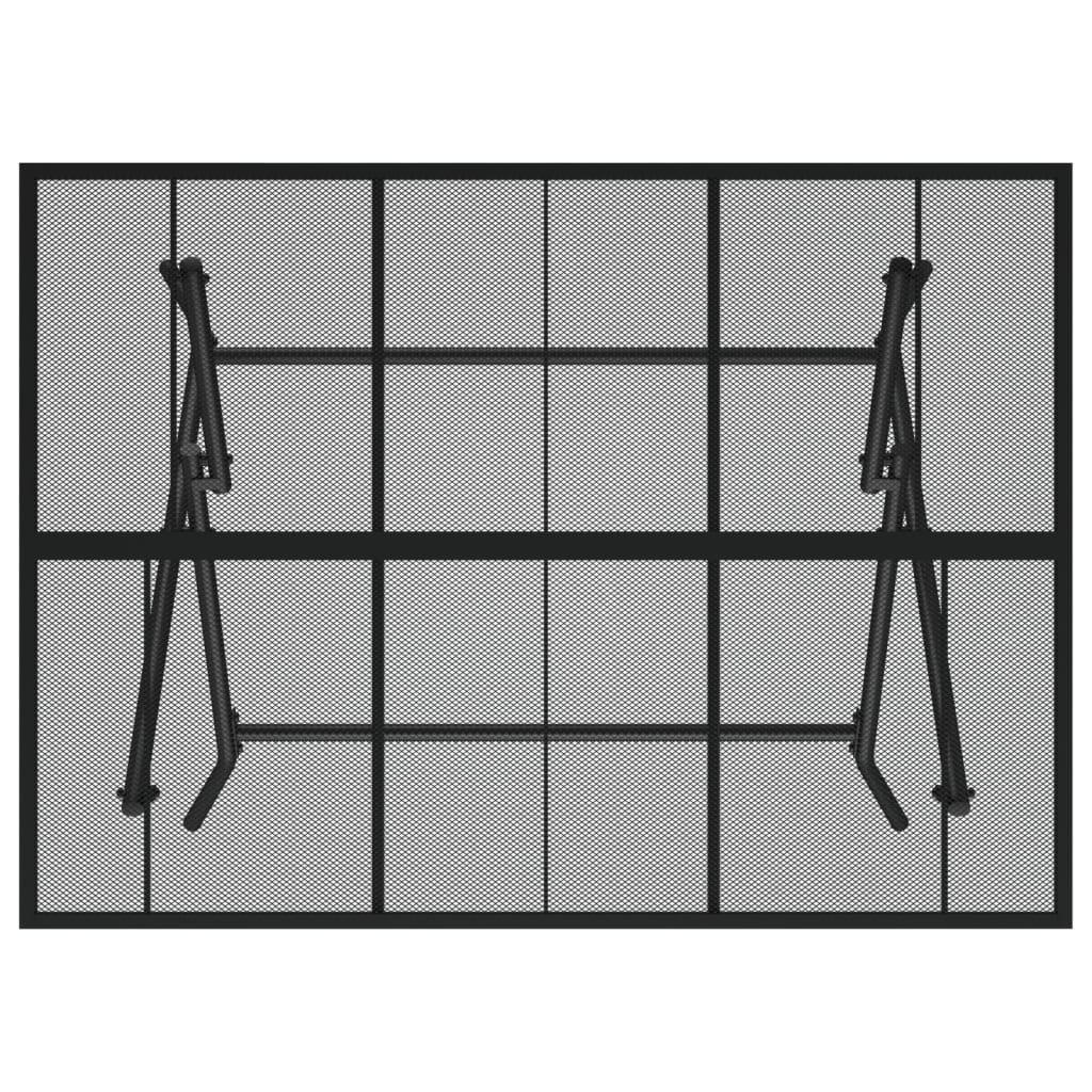 Folding Garden Table Anthracite 110x80x72 cm Steel Mesh