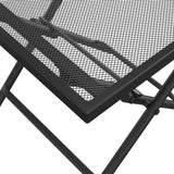 Folding Garden Table Anthracite 38x38x38 cm Steel Mesh