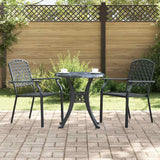 Chair 2 pcs Anthracite 56 x 65 x 89cm Steel