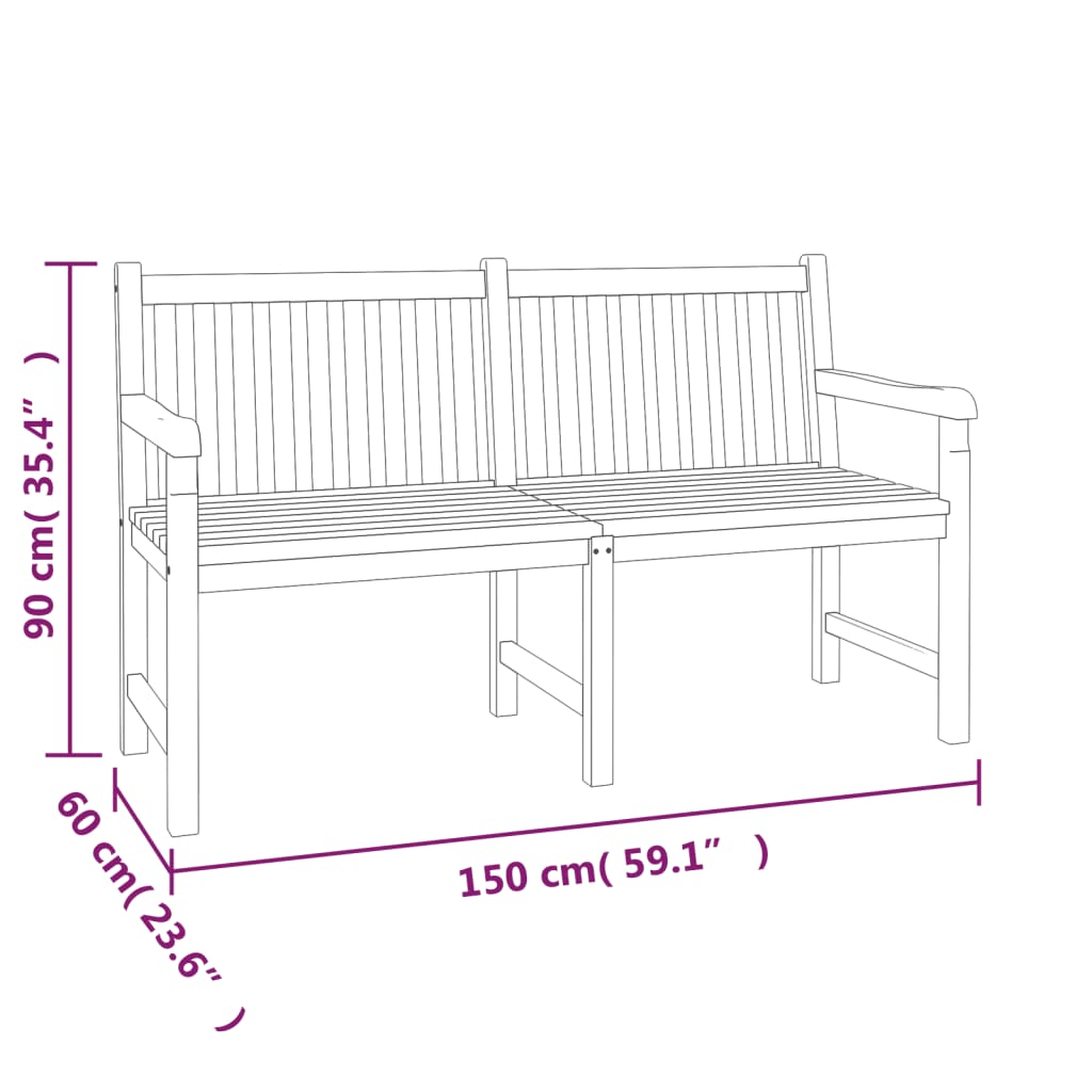 5 Piece Garden Dining Set Solid Wood Teak