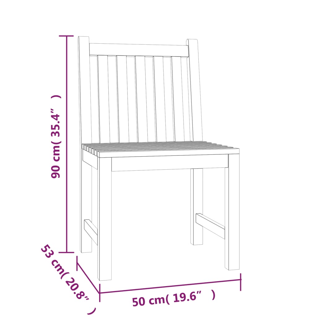 5 Piece Garden Dining Set Solid Wood Teak