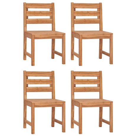 Garden Chairs 4 pcs Solid Wood Teak