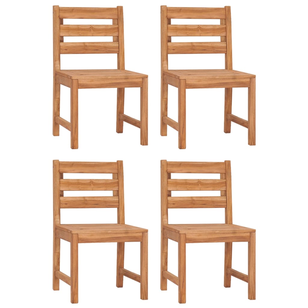 Garden Chairs 4 pcs Solid Wood Teak