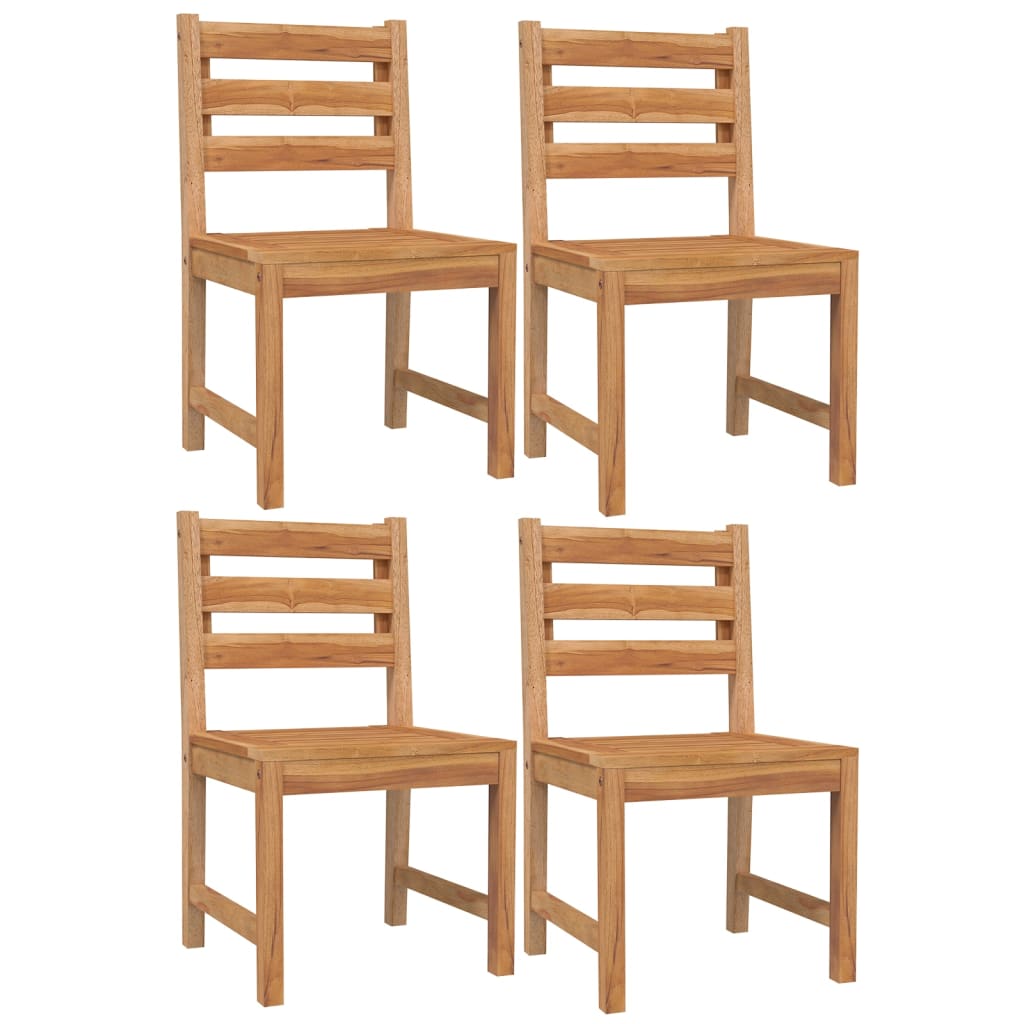 5 Piece Garden Dining Set Solid Wood Teak