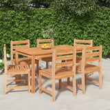 7 Piece Garden Dining Set Solid Wood Teak