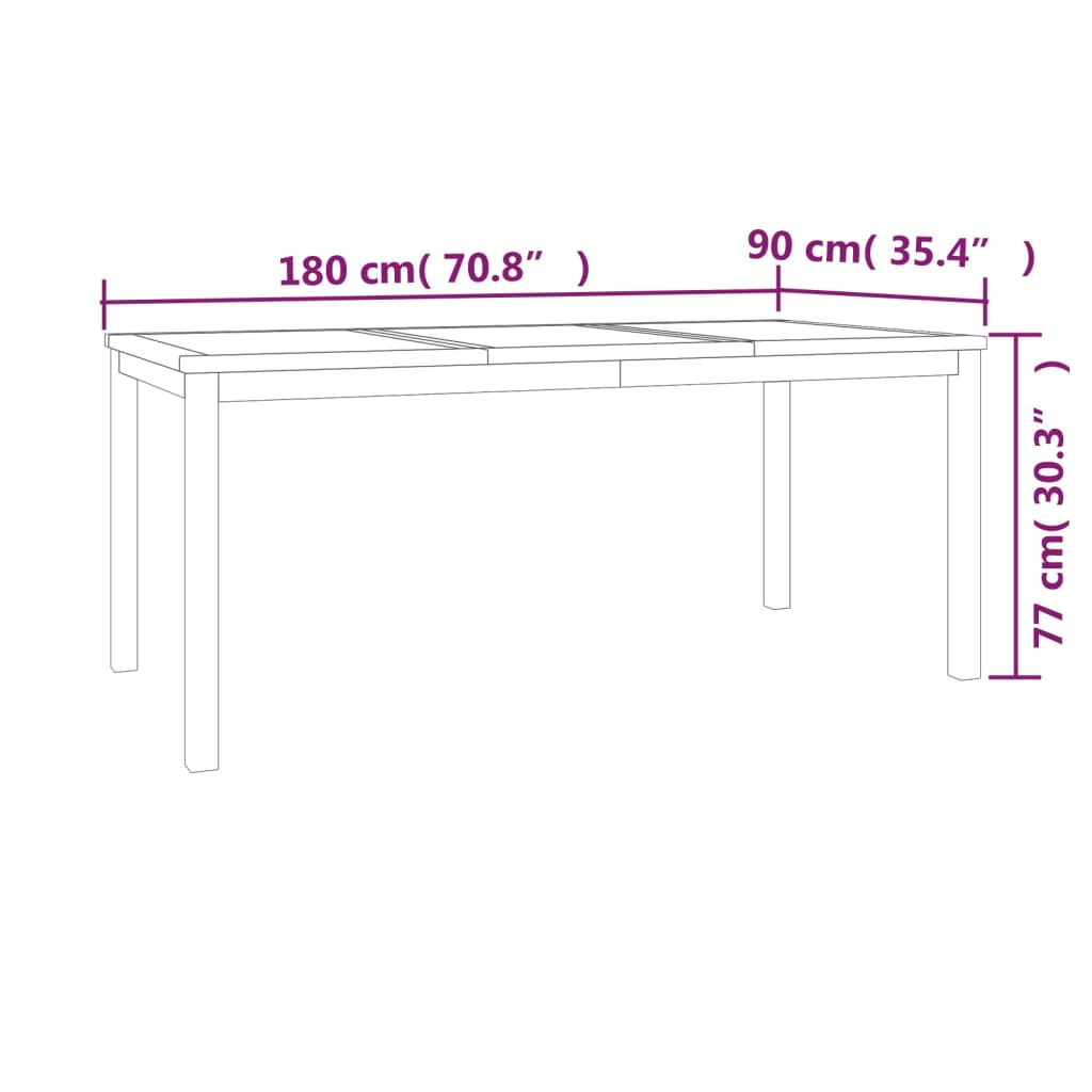 9 Piece Garden Dining Set Solid Wood Teak