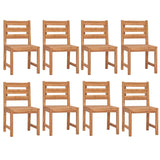 9 Piece Garden Dining Set Solid Wood Teak