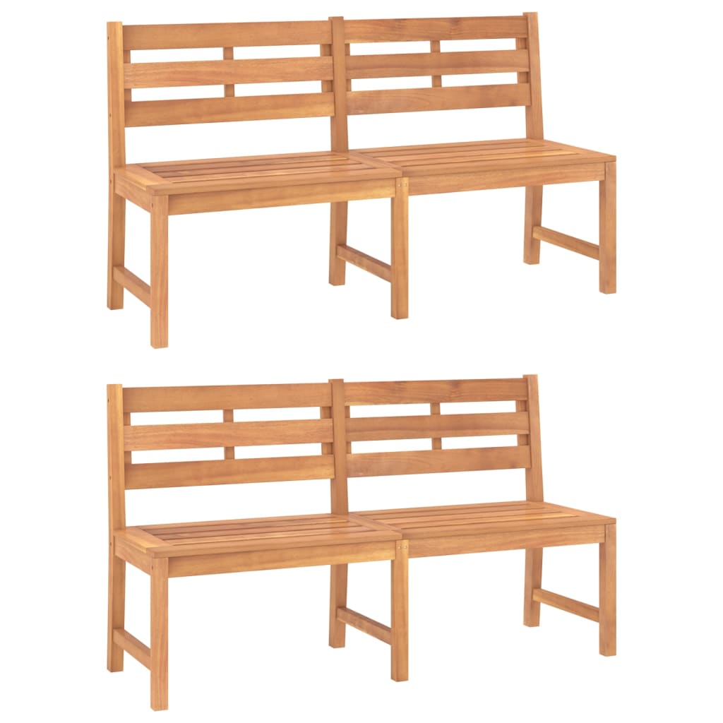 3 Piece Garden Dining Set Solid Wood Teak