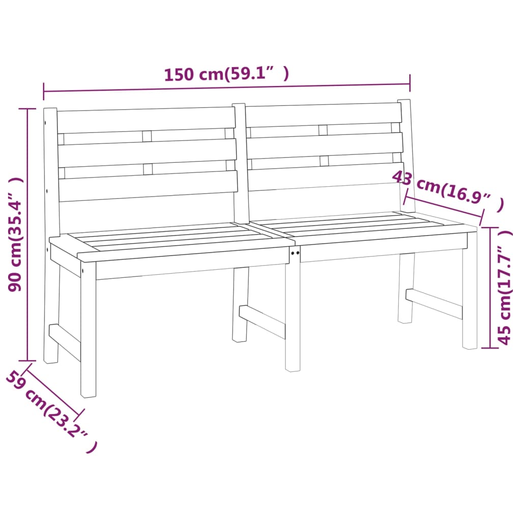 3 Piece Garden Dining Set Solid Wood Teak