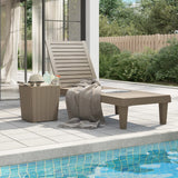 Sun Lounger Light Brown 155x58x83 cm Polypropylene