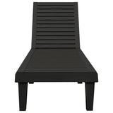 Sun Loungers 2 pcs Black 155x58x83 cm Polypropylene