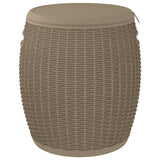 4-in-1 Garden Storage Box Light Brown Polypropylene