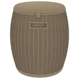 4-in-1 Garden Storage Box Light Brown Polypropylene