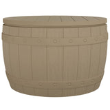 3-in-1 Garden Storage Box Light Brown Polypropylene